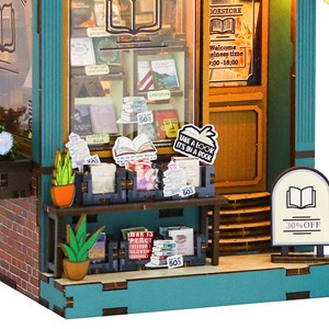 Bibliothèque alma. Coin lecture réaliste avec un grand détail.