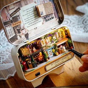 Coin du bonheur. Maquette 3d pliable, réaliste.