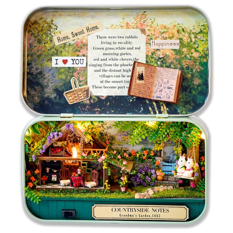 Journal du jardin. Maquette 3d pliable, réaliste.