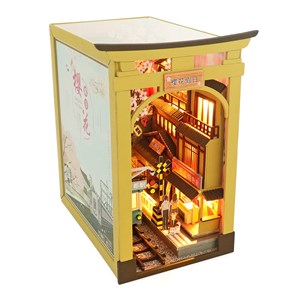 Vacances à sakura. Book nook réaliste avec de grands détails.