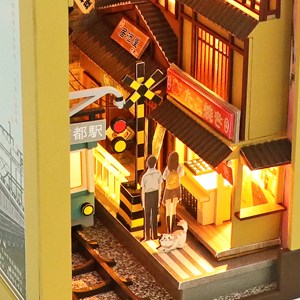 Vacances à sakura. Book nook réaliste avec de grands détails.