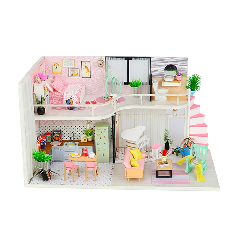 La mélodie rose d'anna. Maquette 3d réaliste.