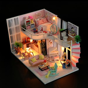 La mélodie rose d'anna. Maquette 3d réaliste.