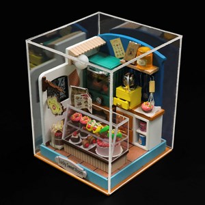 Pâtisserie de la chance. Maquette 3d réaliste.