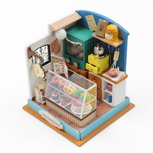 Pâtisserie de la chance. Maquette 3d réaliste.