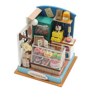 Pâtisserie de la chance. Maquette 3d réaliste.