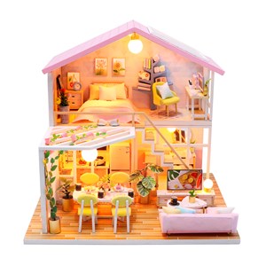 Maison lune de miel. Maquette 3d réaliste.