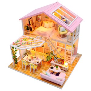 Maison lune de miel. Maquette 3d réaliste.