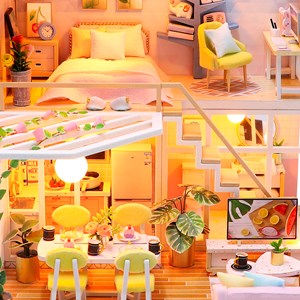 Maison lune de miel. Maquette 3d réaliste.