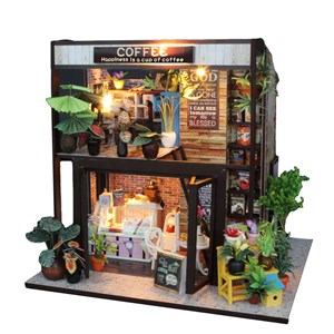 Café voyage dans le temps. Maquette 3d réaliste.