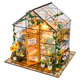 Maison de tournesols. Maquette 3d réaliste.