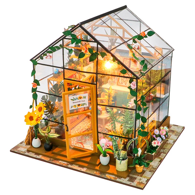 Maison de tournesols. Maquette 3d réaliste.