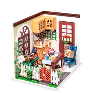 Salle à manger mrs charlies. Maison de poupées maquette.