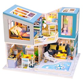 Maison première vue. Maquette 3d réaliste