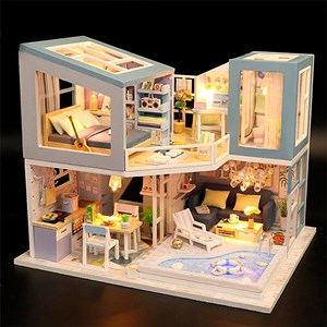 Maison première vue. Maquette 3d réaliste