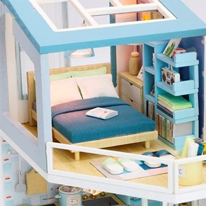 Maison première vue. Maquette 3d réaliste