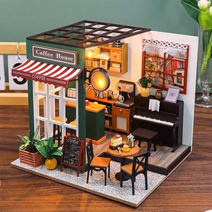 Café de l'après-midi. Maquette 3d réaliste.