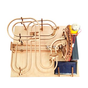 Maquette en bois 3d, avec mouvement mécanique.