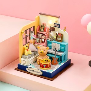 Moments musicaux. Maquette 3d réaliste.