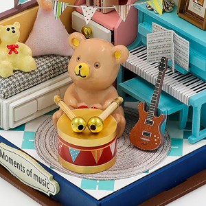 Moments musicaux. Maquette 3d réaliste.