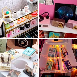 Cafeteria du livre. Maquette 3d réaliste