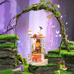 Monde mystérieux. Maquette 3d réaliste