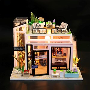 Studio de musique. Maquette 3d réaliste