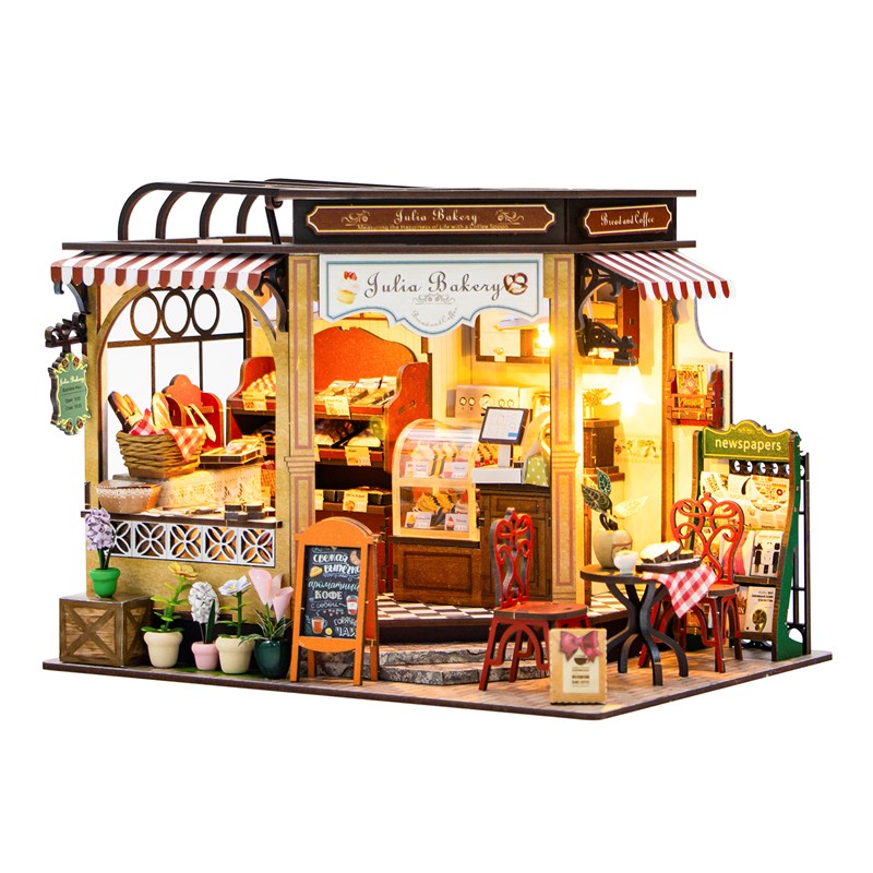 Boulangerie julia. Maquette 3d réaliste