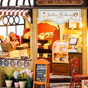 Boulangerie julia. Maquette 3d réaliste