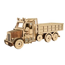 Maquette en bois 3d, avec mouvement mécanique modèle de camion lourd. 190 pièces