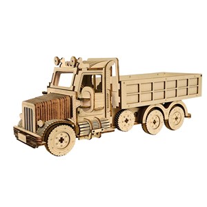 Maquette en bois 3d, avec mouvement mécanique modèle de camion lourd. 190 pièces