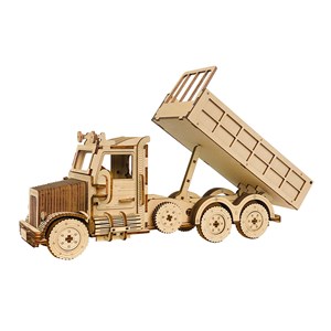 Maquette en bois 3d, avec mouvement mécanique modèle de camion lourd. 190 pièces