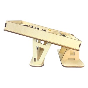 Maquette en bois 3d, avec mouvement mécanique design de jeu de billes. 50 pièces