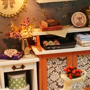 Temps bleu foncé. Maquette 3d, réaliste avec de nombreux détails et lumières led