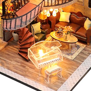 Pavillon de rêve. Maquette 3d réaliste avec beaucoup de détails et lumières led.