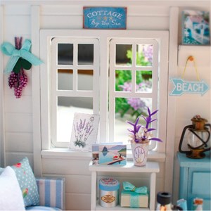 Salon sol frais. Maquette 3d, réaliste avec beaucoup de détails et lumières led.