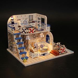 Costa celeste. Maquette 3d réaliste avec beaucoup de détails et lumières led.