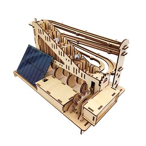 Maquette en bois 3d, avec mécanique de mouvement design de boules d'escalier.