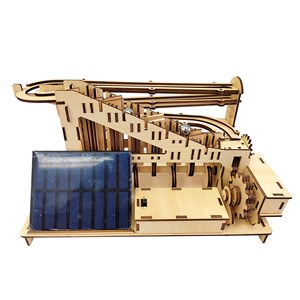 Maquette en bois 3d, avec mécanique de mouvement design de boules d'escalier.