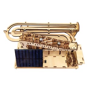 Maquette en bois 3d, avec mécanique de mouvement design de boules d'escalier.