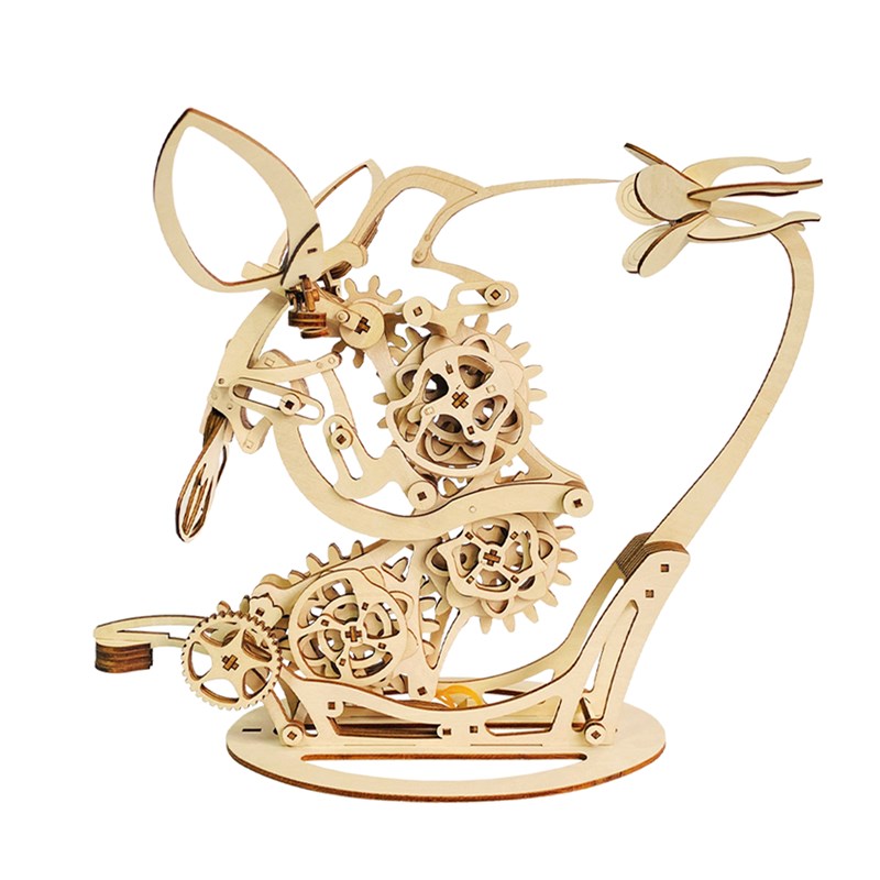 Maquette en bois 3d, design de colibri mécanique dynamique. 200 pièces.