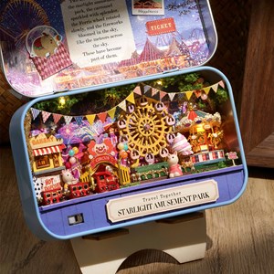 Maquette 3d starlight playground dans boîte souvenir 4,3x16,4x2,6 cm.