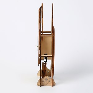 Maquette en bois 3d, design de montre en forme de hibou. 46 pièces.