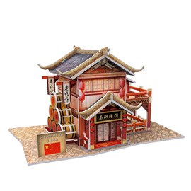 Puzzle 3d style monde chine oriental taberne du dragon traditionnel