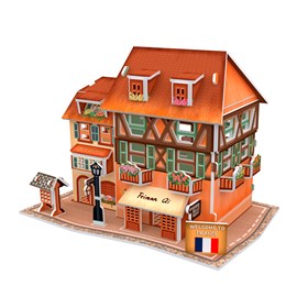 Puzzle 3d world style style classique france  fashion street shop.