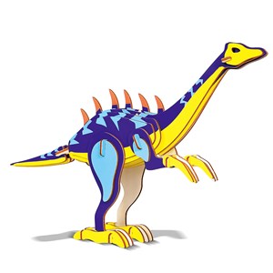 Puzzle 3d en bois dinosaure jurassique. 318*70*205 mm. 39 pièces.