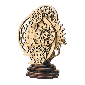 Maquette en bois 3d, design de montre mécanique punk. 40 pièces.