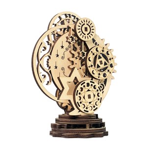 Maquette en bois 3d, design de montre mécanique punk. 40 pièces.