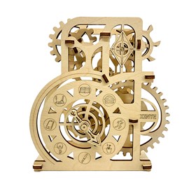 Maquette en bois 3d, design de roue de la fortune. 56 pièces.