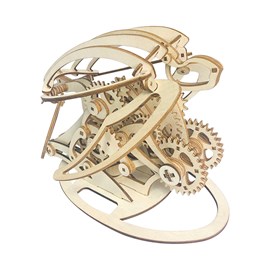 Maquette en bois 3d, design de tortue mécanique. 200 pièces.